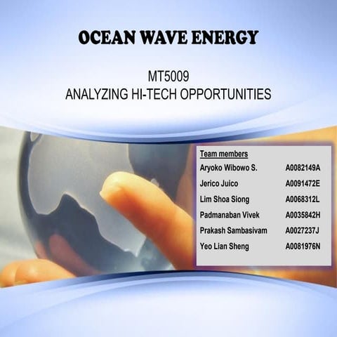 ELectricity from Ocean Waves