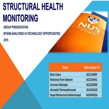Smart Sensors for Infrastructure and Structural Health Monitoring