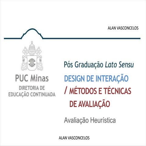 Mta1 aula-05 Avaliação Heurística