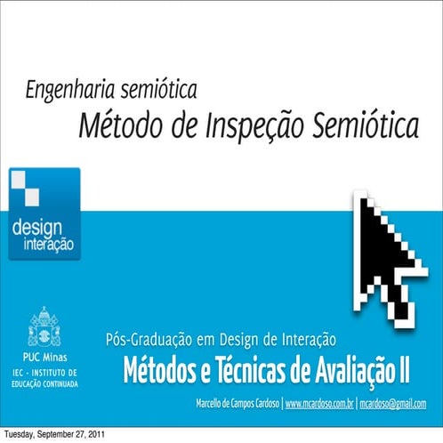 MTA2 - Método de Inspeção Semiótica (MIS)