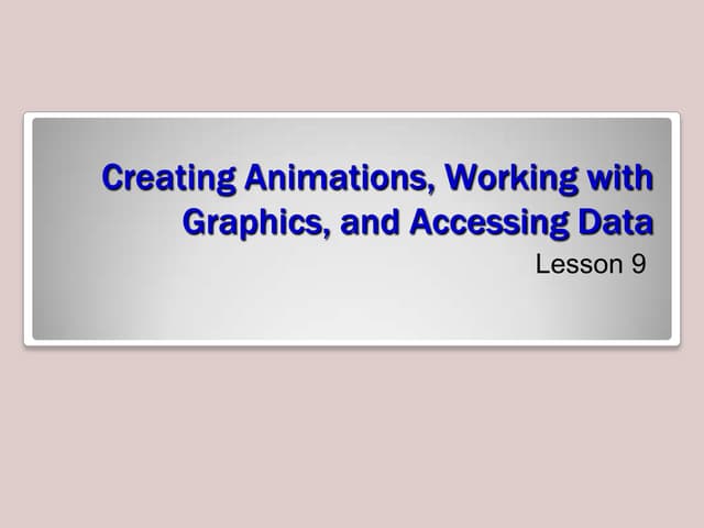 MTA animations graphics_accessing data