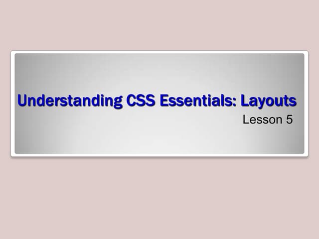 MTA css layouts