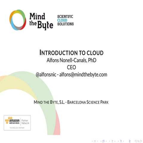 Introduction to cloud computing