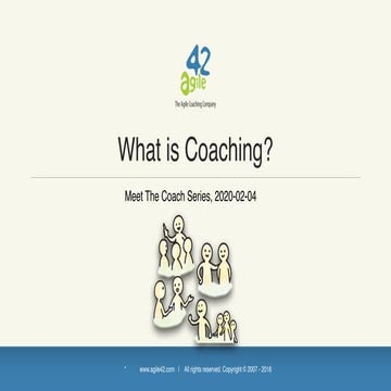 Meet The Coach Event - What is Coaching
