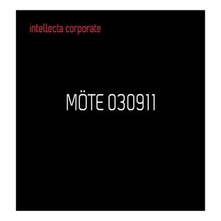 Kundseminarium 090311