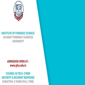 M.Tech. Cyber Security & Incident Response