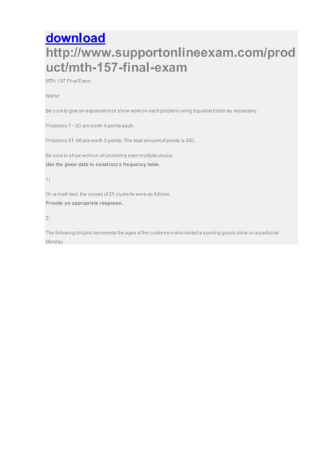 Mth 157 Final Exam Pdf Mth 157 Final Exam Pdf