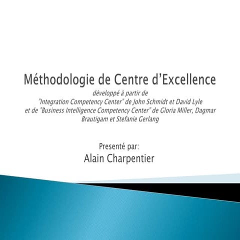 Méthodologie de Centre de Compétance