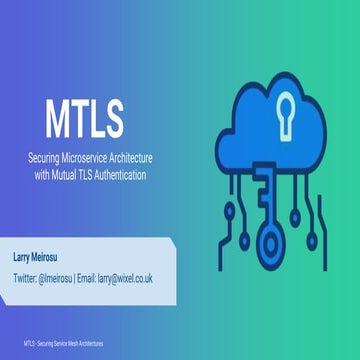 MTLS - Securing Microservice Architecture with Mutual TLS ...