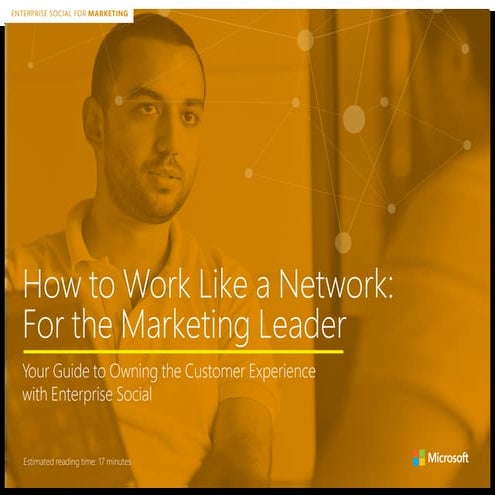 How to work like a network: For the marketing leader