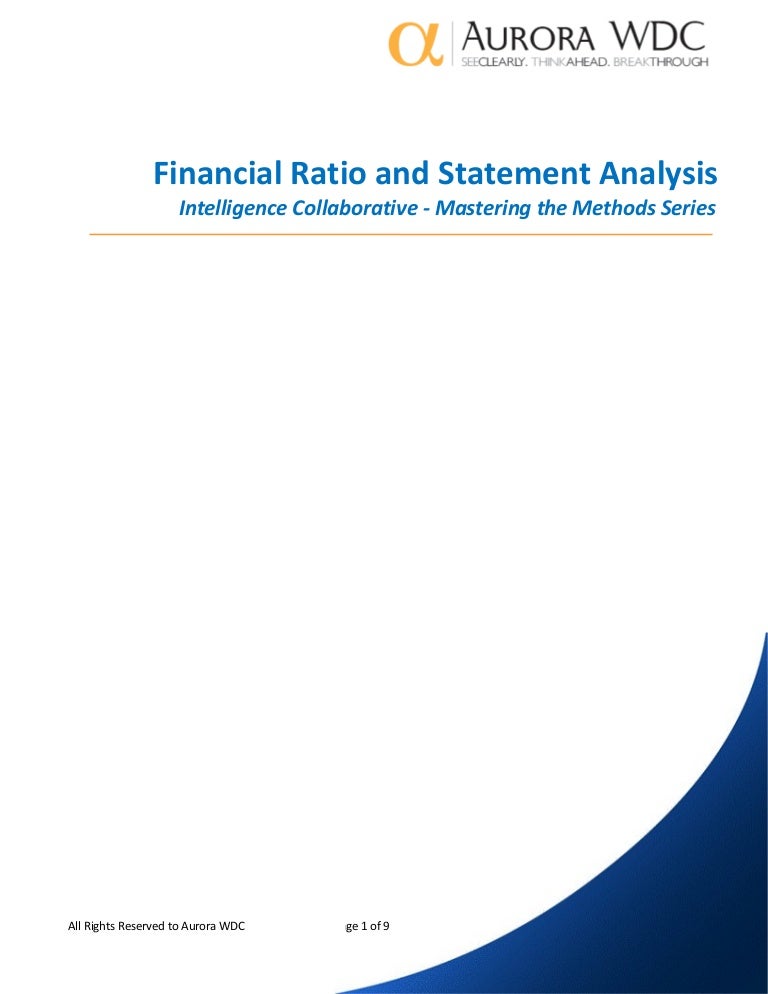 Financial analysis paper