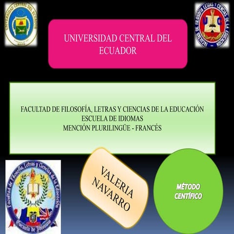 Método científico POR VALERIA NAVARRO