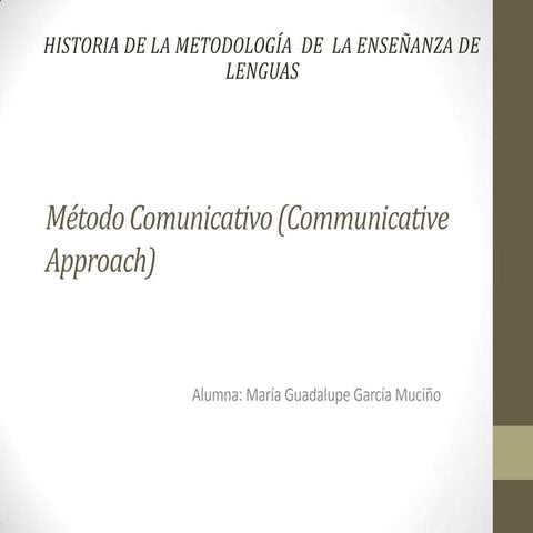 Método comunicativo