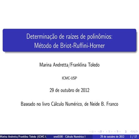 Método de brioot ruffini horner | PDF