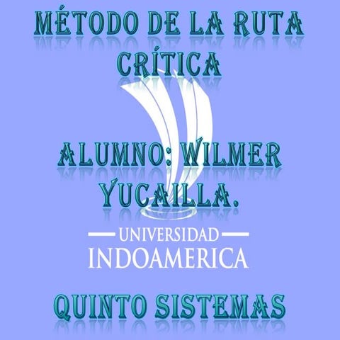 Método de la ruta crítica