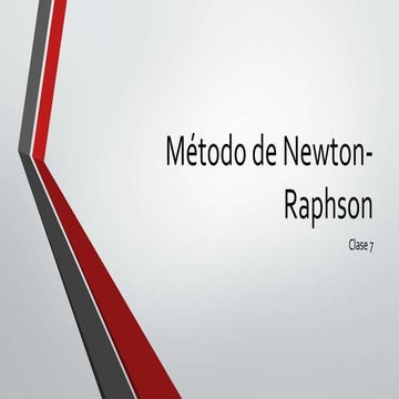 Método de newton raphson