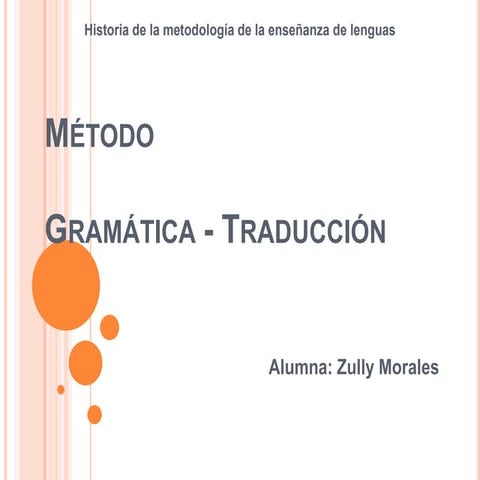 Método gramática traducción