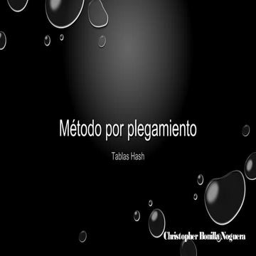 Método por plegamiento Hash