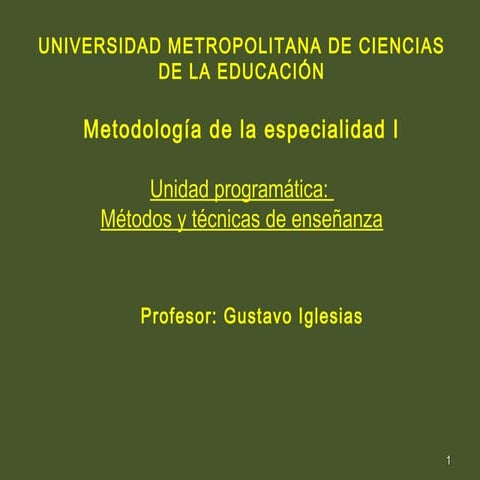 Métodos de enseñanza (1)