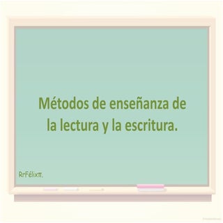 Métodos de enseñanza de los proceso...