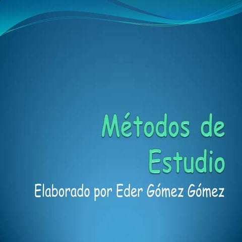 Métodos de estudio