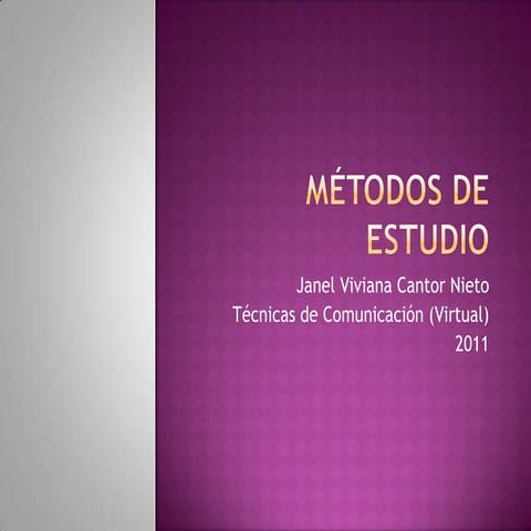 Métodos de estudio