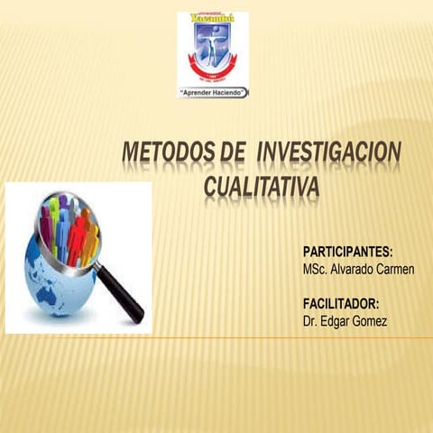 Métodos de Investigación Cualitativa