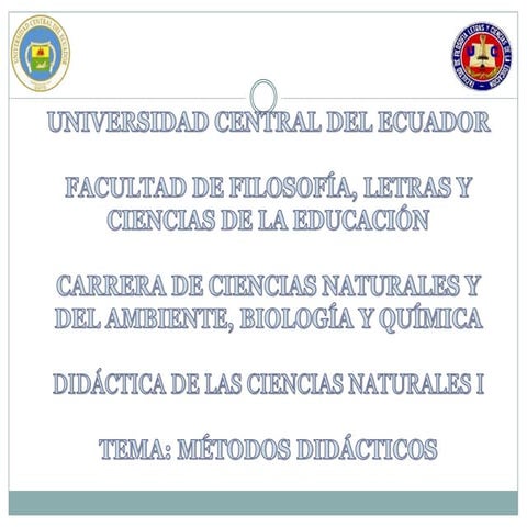 Métodos didácticos