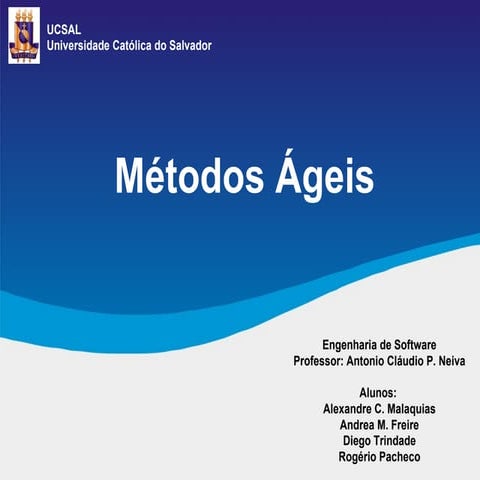 Métodos Ágeis para Desenvolvimento de Software