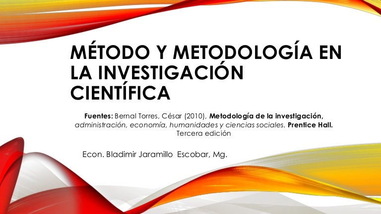 Método y metodología en la investigación bj