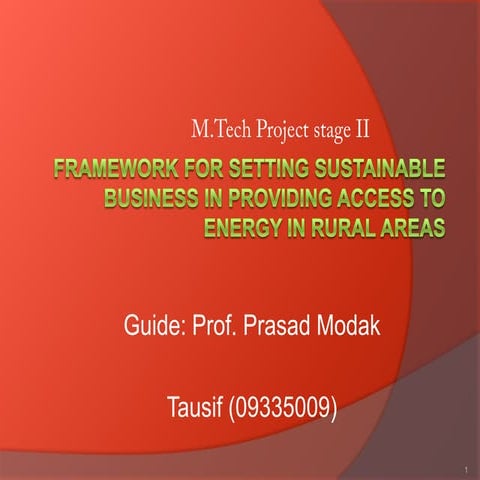 Sustainable Renewable Energy Business