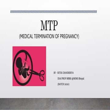 Medical Termination Of Pregnancy (MTP Act 1971), Forensic Medicine & Toxicology