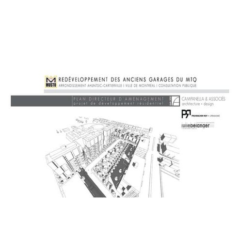 Revalorisation du site des anciens garages du M.T.Q. - Présentation promoteur