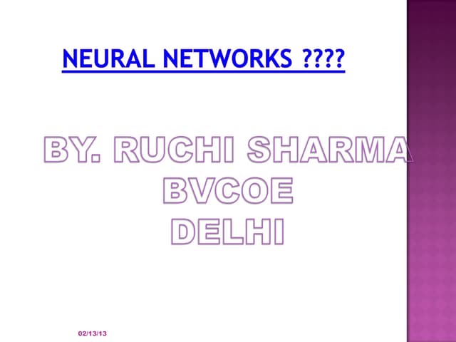 neural networks
