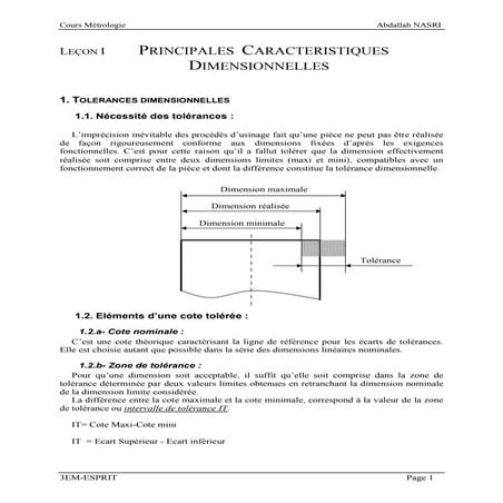 Métrologie | PDF