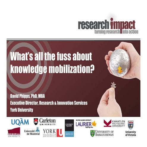 Knowledge Mobilization for Mt Royal 131002