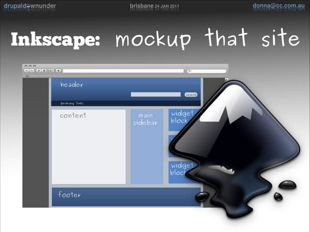 Inkscape: Mockup that site