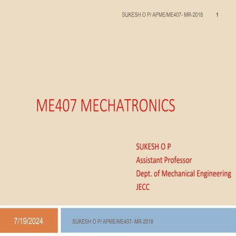 Mechatronics System for different function and controller design