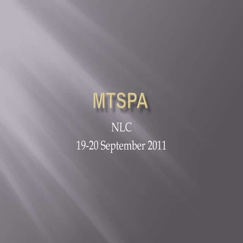 Mt SPA NLC Report