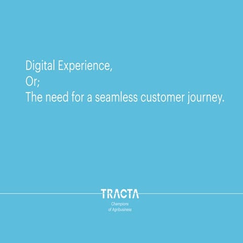 Digital Experience in the Rural Sector