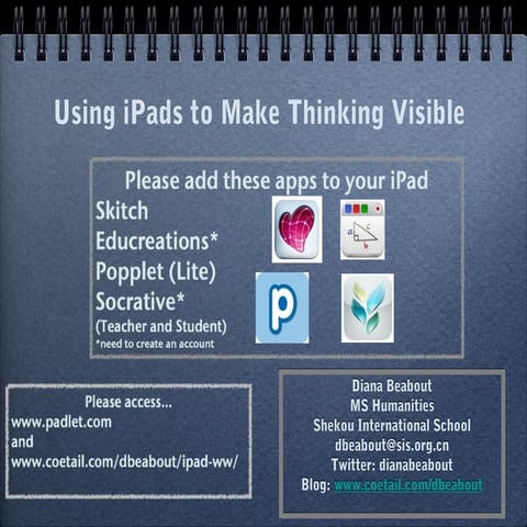 Using iPads to Make Thinking Visible