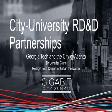 Jennifer Clark - City-University RD&D Partnerships - GCS16