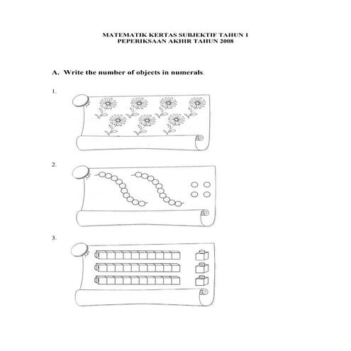 MATHEMATICS YEAR 1 QUESTIONS