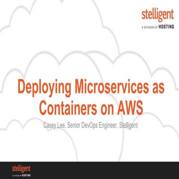 WORKSHOP: Microservices as Containers on AWS