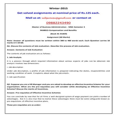 Mu0015 compensation and benefits