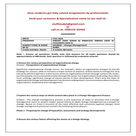 Change Management for Lean Six Sigma based Transformation | PDF