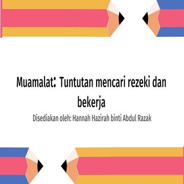 Muamalat tuntutan mencari rezeki