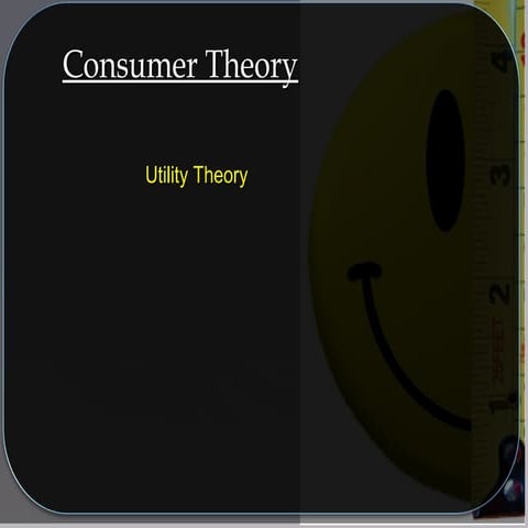 Utility theory and Indifference curves