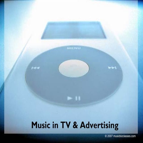 MUC110 LEC11.Music In Tv And Advertising