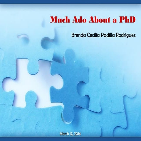 Much Ado About a PhD